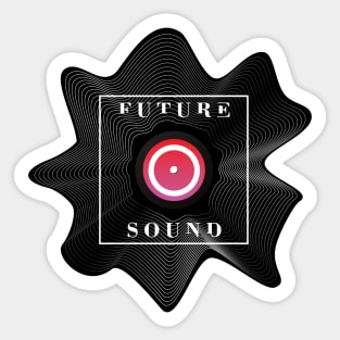 Future Sound. Vinyl deconstruction. Sticker